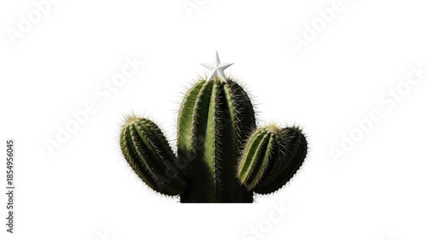 Obraz Cactus with Star on Top