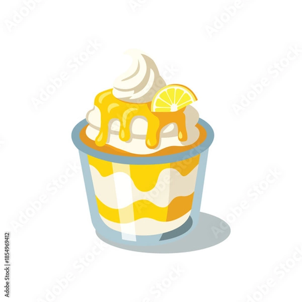 Obraz lemon dessert sundae