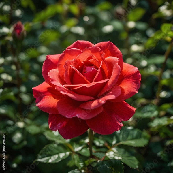 Obraz red rose in garden