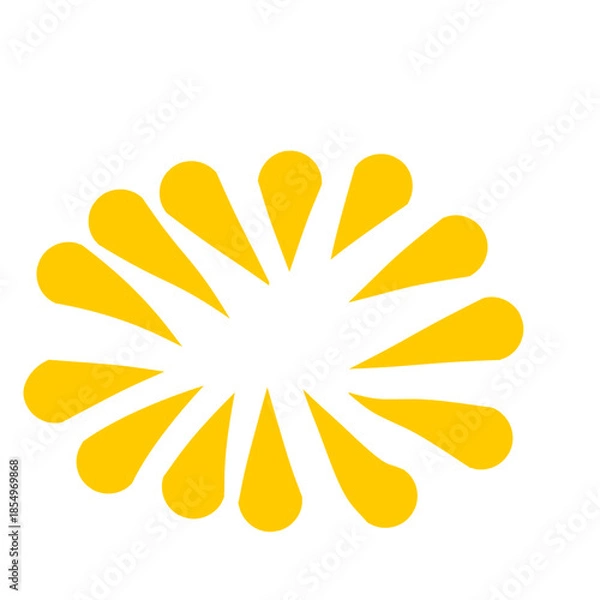 Obraz Gold fireworks vector illustration