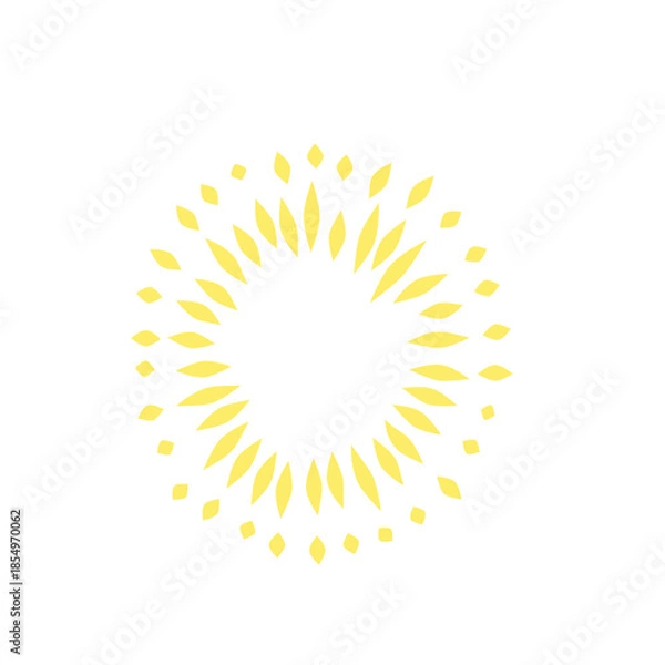 Obraz Gold fireworks vector illustration