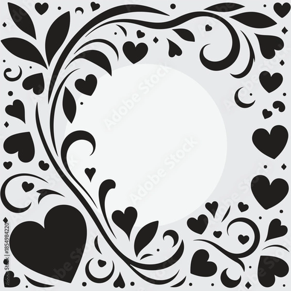 Obraz seamless background with hearts