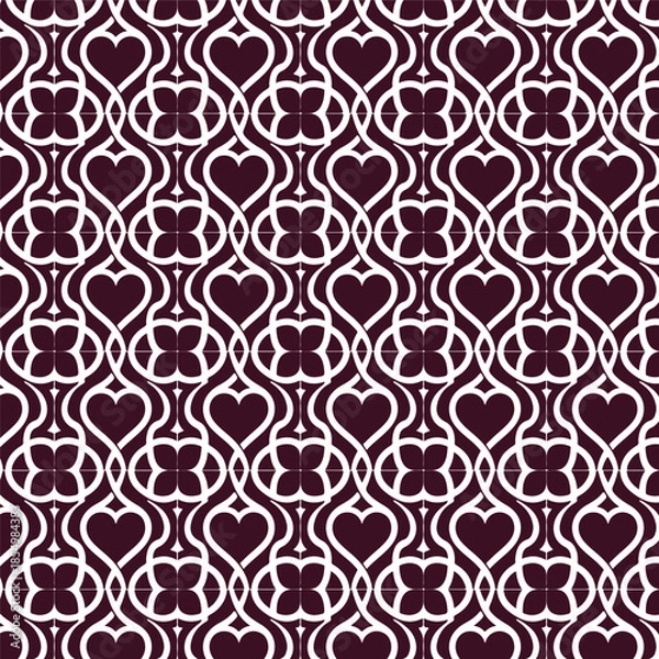 Obraz seamless background with hearts
