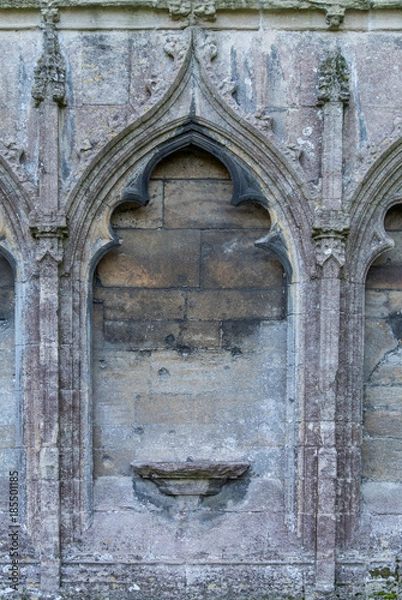 Obraz English Blocked Windows with Bricks