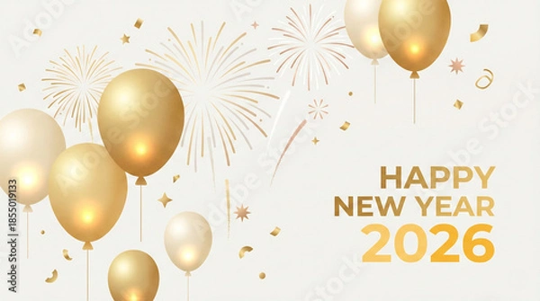 Obraz Golden New Year Celebration