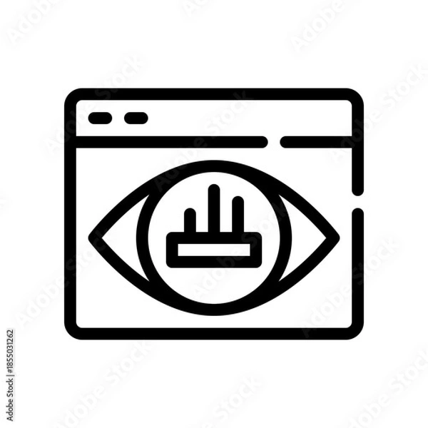 Obraz data visualization line icon