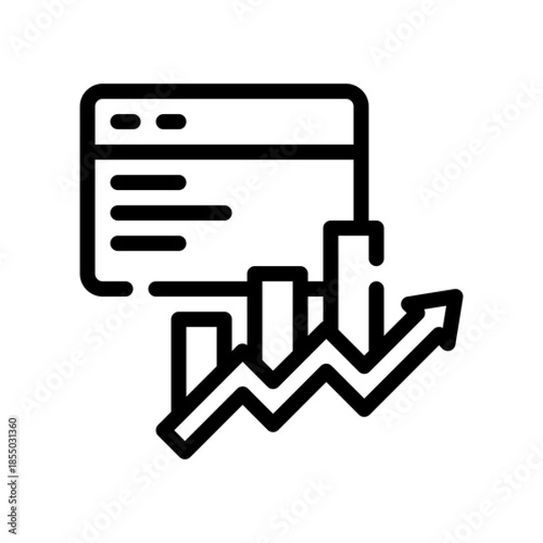 Obraz analytics line icon