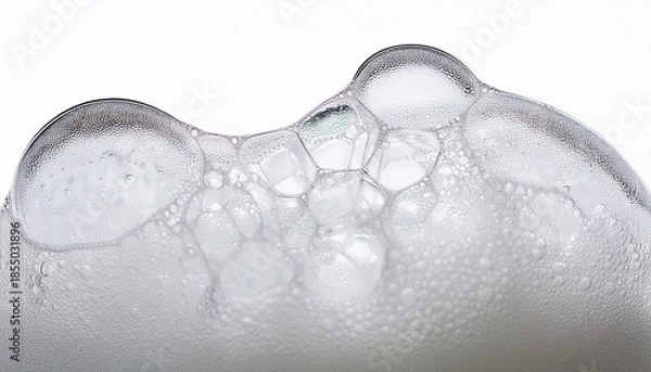 Obraz Bubbly Foam Texture On Transparent Background
