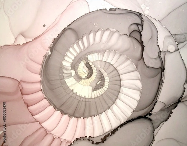 Obraz spiral nautilus shell