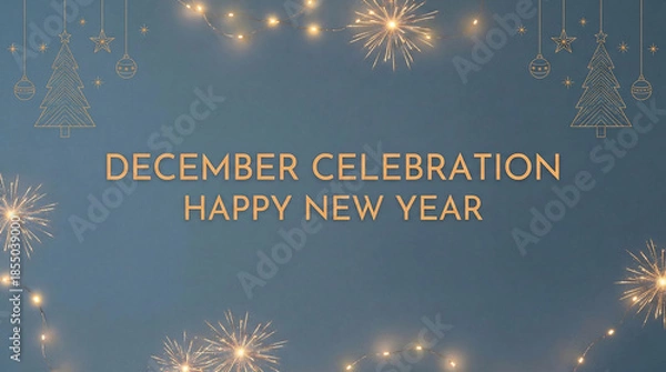 Obraz Festive New Year Background