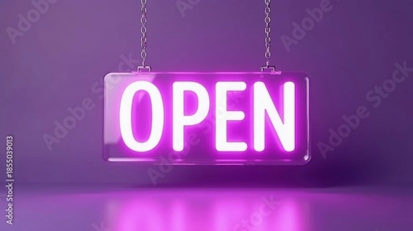 Obraz Neon open sign