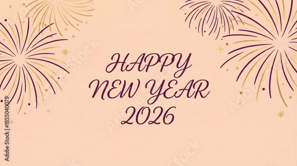 Obraz New Year Celebration Graphic 2026