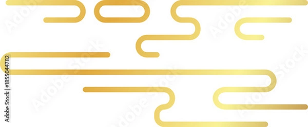 Obraz Golden Chinese Auspicious Cloud Pattern