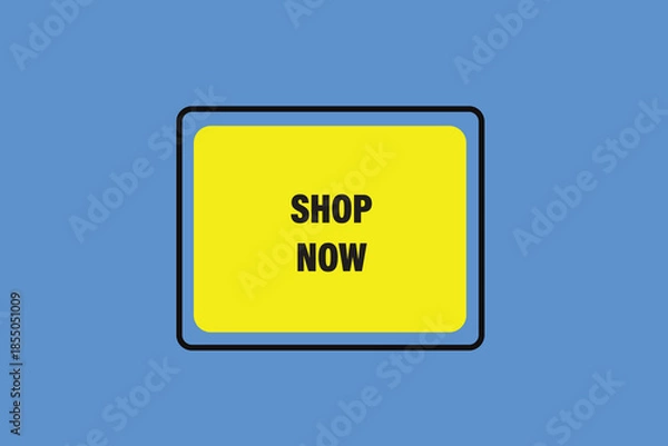Obraz Print Button, web template, shop now, banner label, vector symbol.


