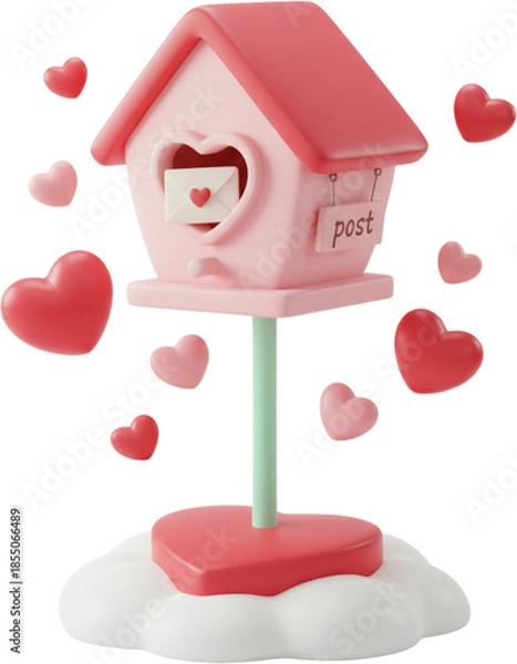 Fototapeta Valentine Post Box