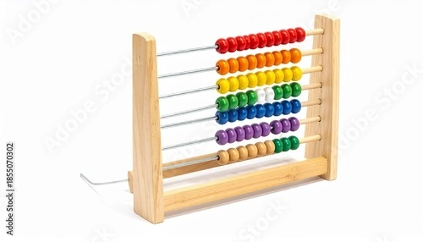 Obraz abacus with colorful numbers
