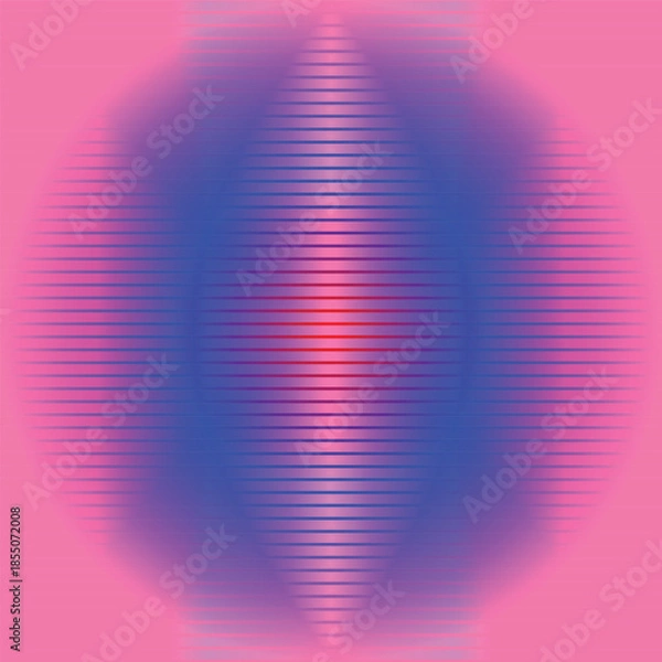 Obraz Perception Bloom – Abstract Gradient Illusion Series Web