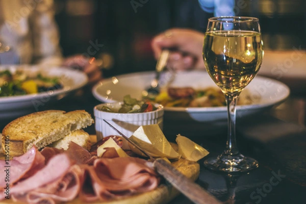 Fototapeta Cold cuts at the table