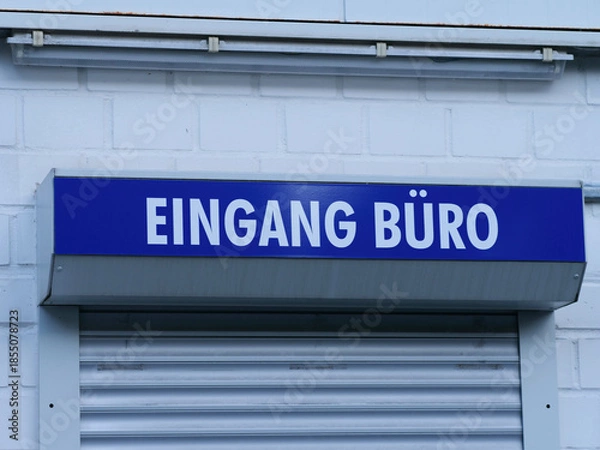Obraz German script: Office entrance
