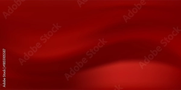 Obraz Abstract Red Gradient Background with Smooth Waves and Soft Flow