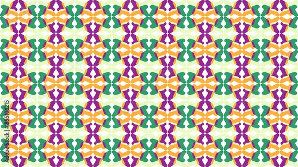 Obraz Abstract Colorful Geometric Symmetrical Seamless Pattern