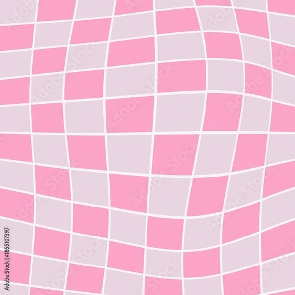 Obraz Pink Checkerboard Abstract Pattern Background.