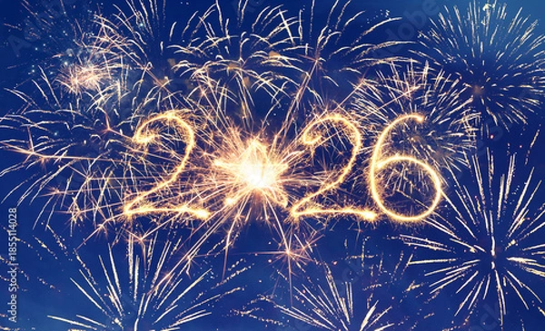 Obraz Happy New Year 2026 creative Web banner