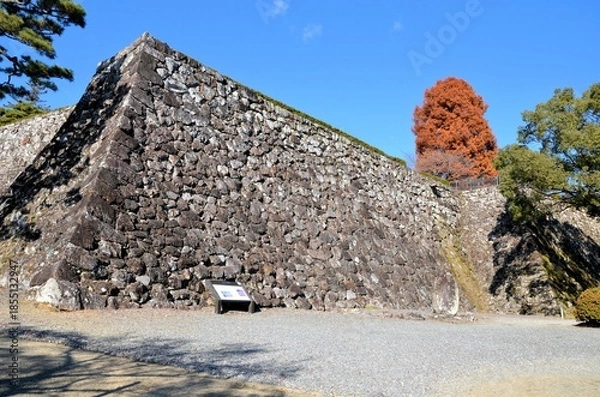 Fototapeta 高知城 二ノ丸跡の石垣