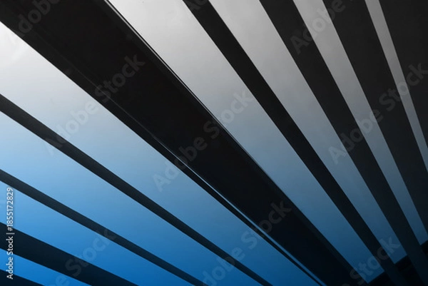 Obraz Diagonal lines modern abstract background template with blue gradient