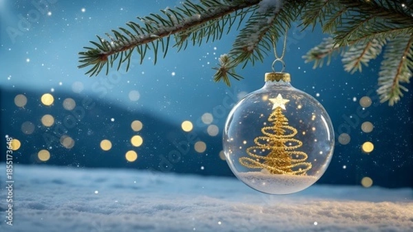 Obraz christmas tree decorations