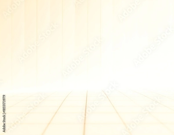 Obraz グリッドラインの床と壁を使ったミニマル背景