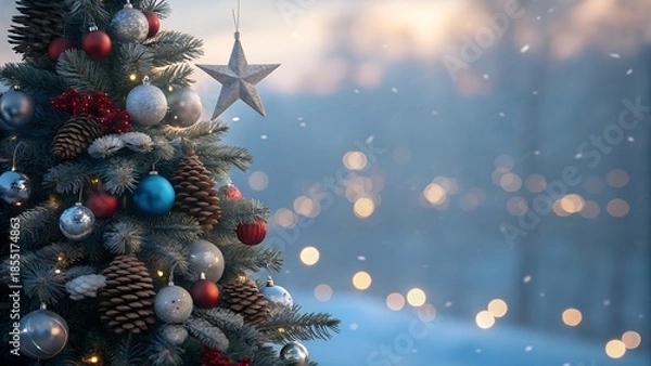 Obraz christmas tree decorations