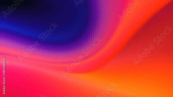Obraz Vibrant abstract gradient wave background with dynamic colors