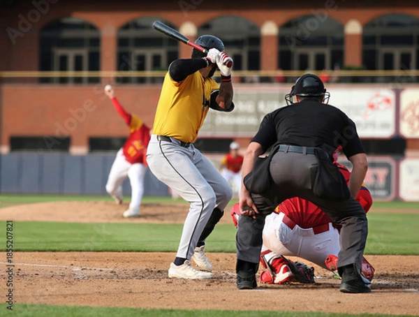 Obraz baseball pitcher throwing
