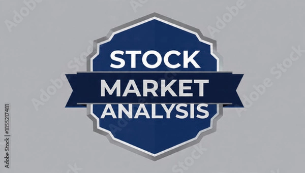 Fototapeta Stock Market Analysis Badge