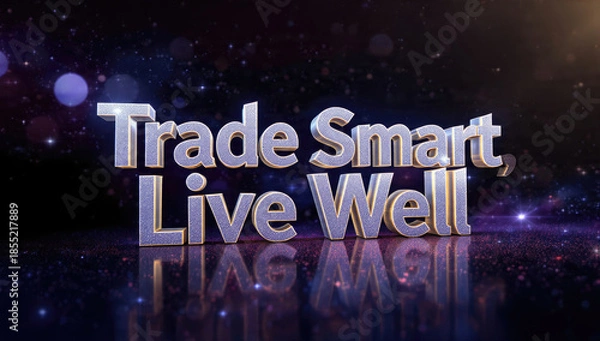 Fototapeta Trade Smart, Live Well