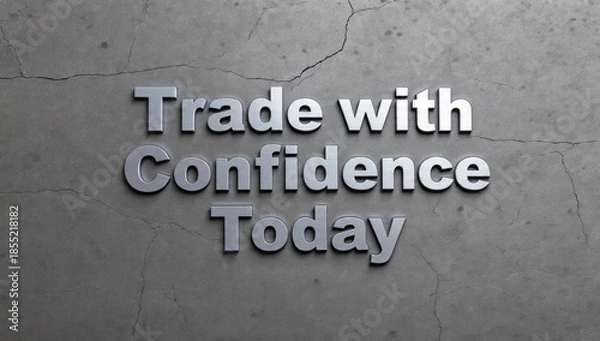 Fototapeta Trade with Confidence Today