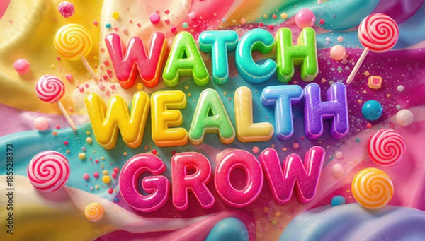 Fototapeta Watch Wealth Grow Candy