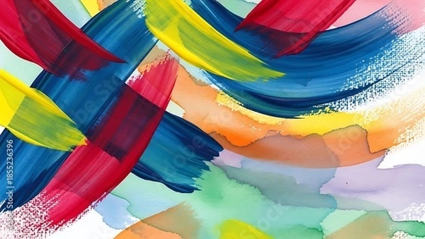 Obraz Energetic Abstract Artistic Brushstrokes