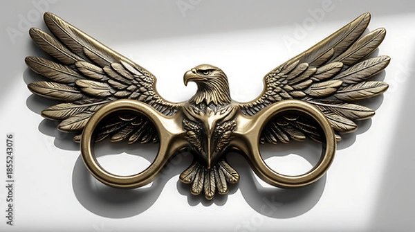 Fototapeta Eagle brass Knuckle