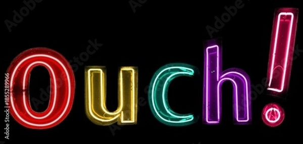 Obraz ouch! multicolore neon lights