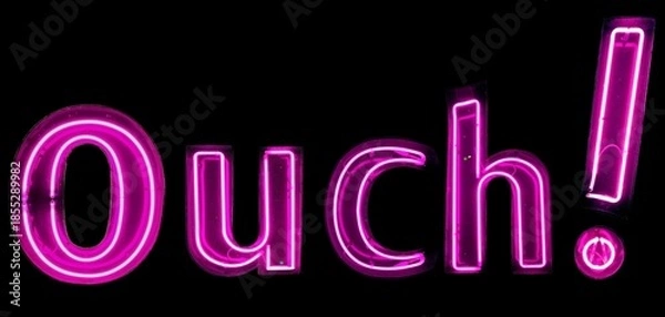 Obraz ouch! pink neon lights