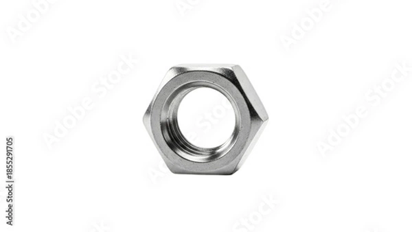 Fototapeta Hex Nut on Transparent Background