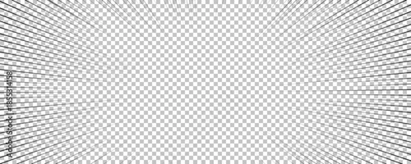 Fototapeta Black comic book transparent background