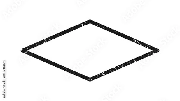 Obraz Grunge border in rhombus form