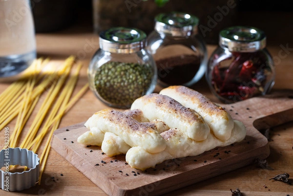 Obraz Nutritious Cheese Whole Wheat Bread for Breakfast