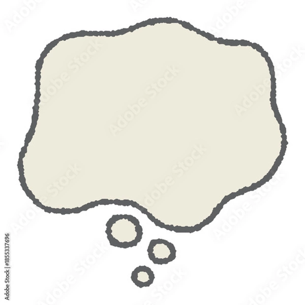 Obraz 心のモヤモヤを表現する吹き出し素材