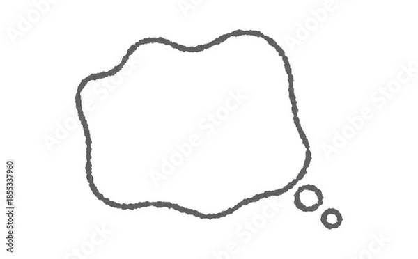 Obraz 心のモヤモヤを表現する吹き出し素材