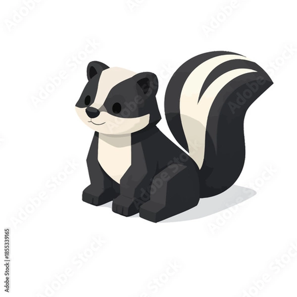 Obraz Mofeta en perspectiva isométrica