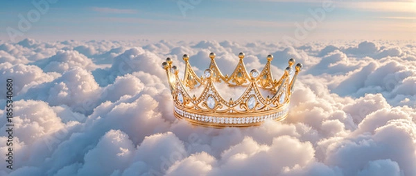 Obraz clouds in the sky with crown